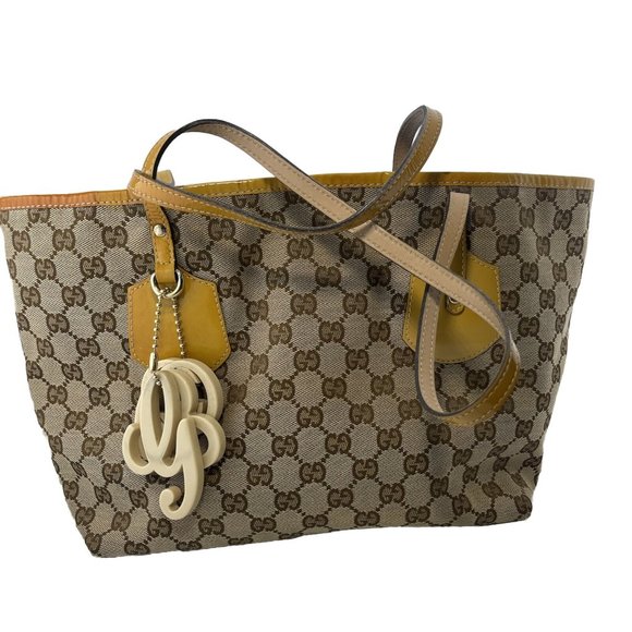 Gucci Canvas Sherry Line Tote Bag w COA - Picture 1 of 6